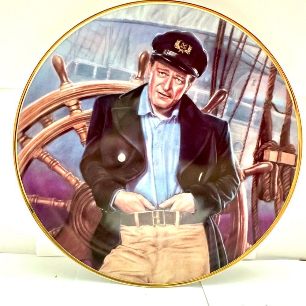 John Wayne Plate Thoughts of Angelique 1992 by Ernst No. 4258 and Certificate